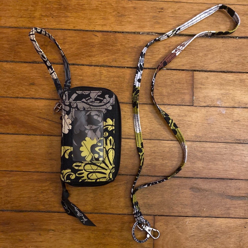 Vera Bradley wristlet and lanyard